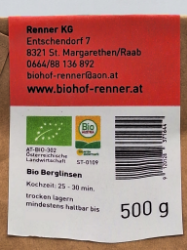 Bild von Berglinsen 0,5kg  