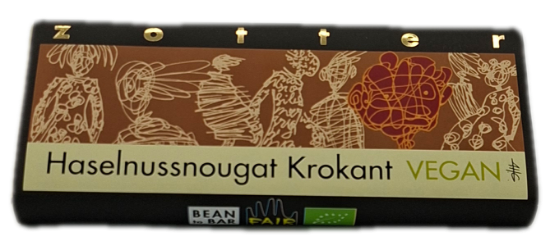 Bild von Bio Zotter Schokolade Haselnuss Krokant 70g