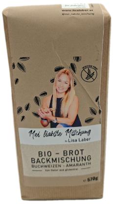 Picture of BIO -  Brotbackmischung Buchweizen - Amaranth glutenfrei 570g 