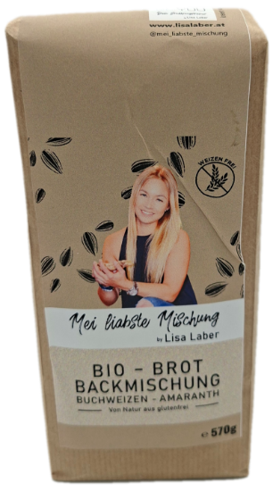 Bild von BIO -  Brotbackmischung Buchweizen - Amaranth glutenfrei 570g 