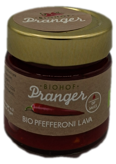 Bild von Bio - Pfefferoni Lava süß - scharf 120g Glas 