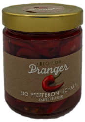 Bild von Bio - Pfefferoni scharf 380g Glas 