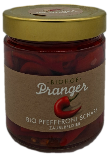 Bild von Bio - Pfefferoni scharf 380g Glas 