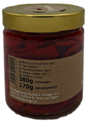 Bild von Bio - Pfefferoni scharf 380g Glas 