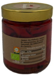 Bild von Bio - Pfefferoni scharf 380g Glas 
