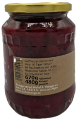 Bild von Bio - Roter Rübensalat 670g/Glas 