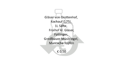 Bild von PFAND - Gläser Grottenhof, Kochauf 0,75... etc.