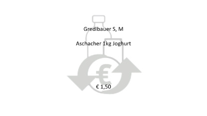 Bild von PFAND - Gredlbauer S, Gredlbauer M, Aschacher 1kg Gläser