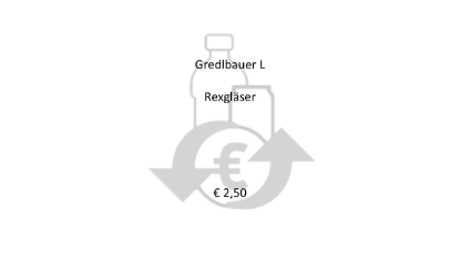 Bild von PFAND - € 2,5 - Gredlbauer L  Rexgläser
