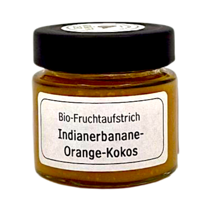 Zeige Details für Fruchtaufstrich 130g Indianerbanana Orange Ko Bild von Fruchtaufstrich 130g Indianerbanana Orange Ko
