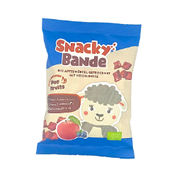 Bild von Snackybande Apfelwürfel mit Heidelbeere