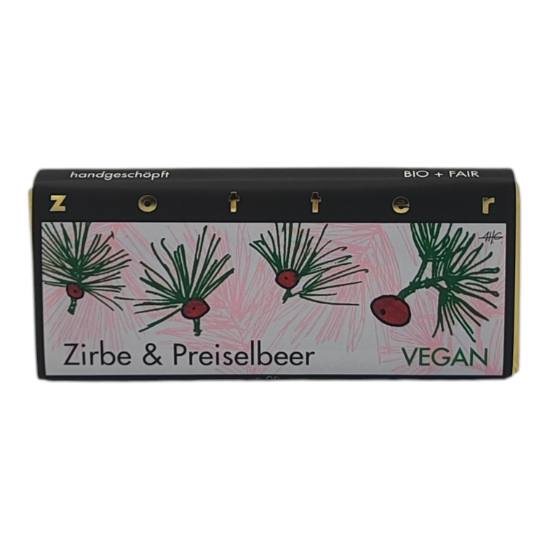 Bild von BIO - Zotter "handgeschöpft" Zirbe & Preiselbeer