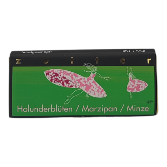 Picture of BIO - Zotter "handgeschöpft" Holunderblüten / Marzipan / Minze