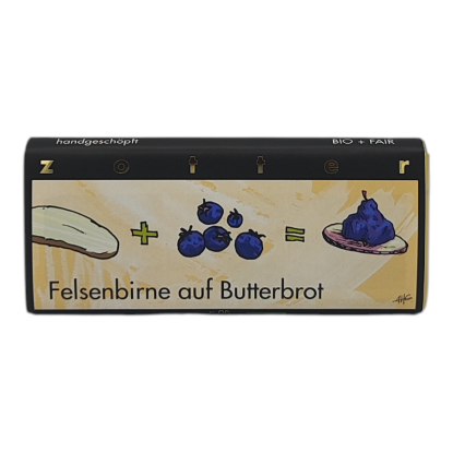 Bild von BIO - Zotter "handgeschöpft" Felsenbirne auf Butterbrot