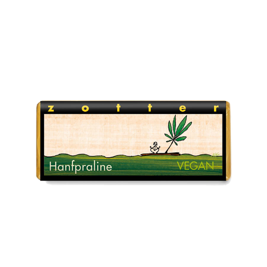 Bild von BIO - Zotter "handgeschöpft" Hanfpraline VEGAN 70g